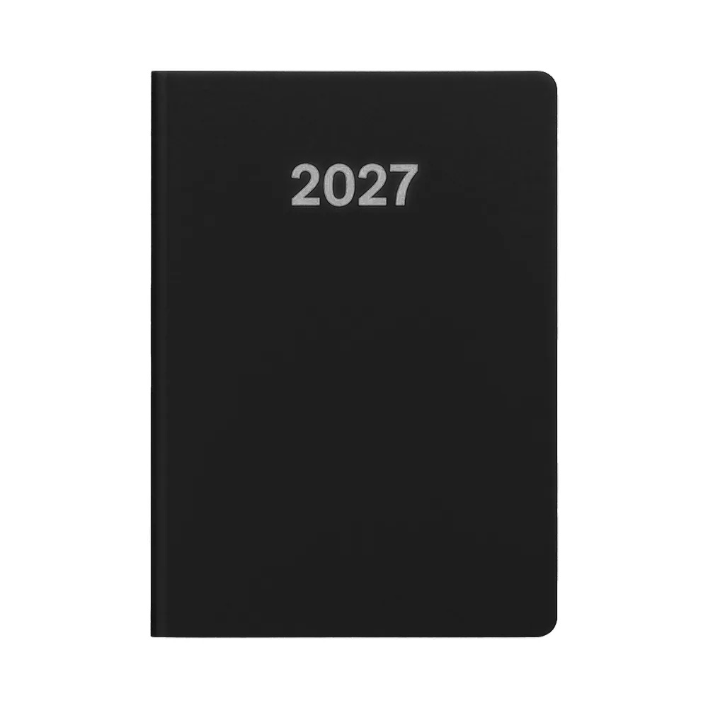 Atlas large – Týždenný diár 2027. Mäkký obal z mäkkého PU s farebnou oriezkou