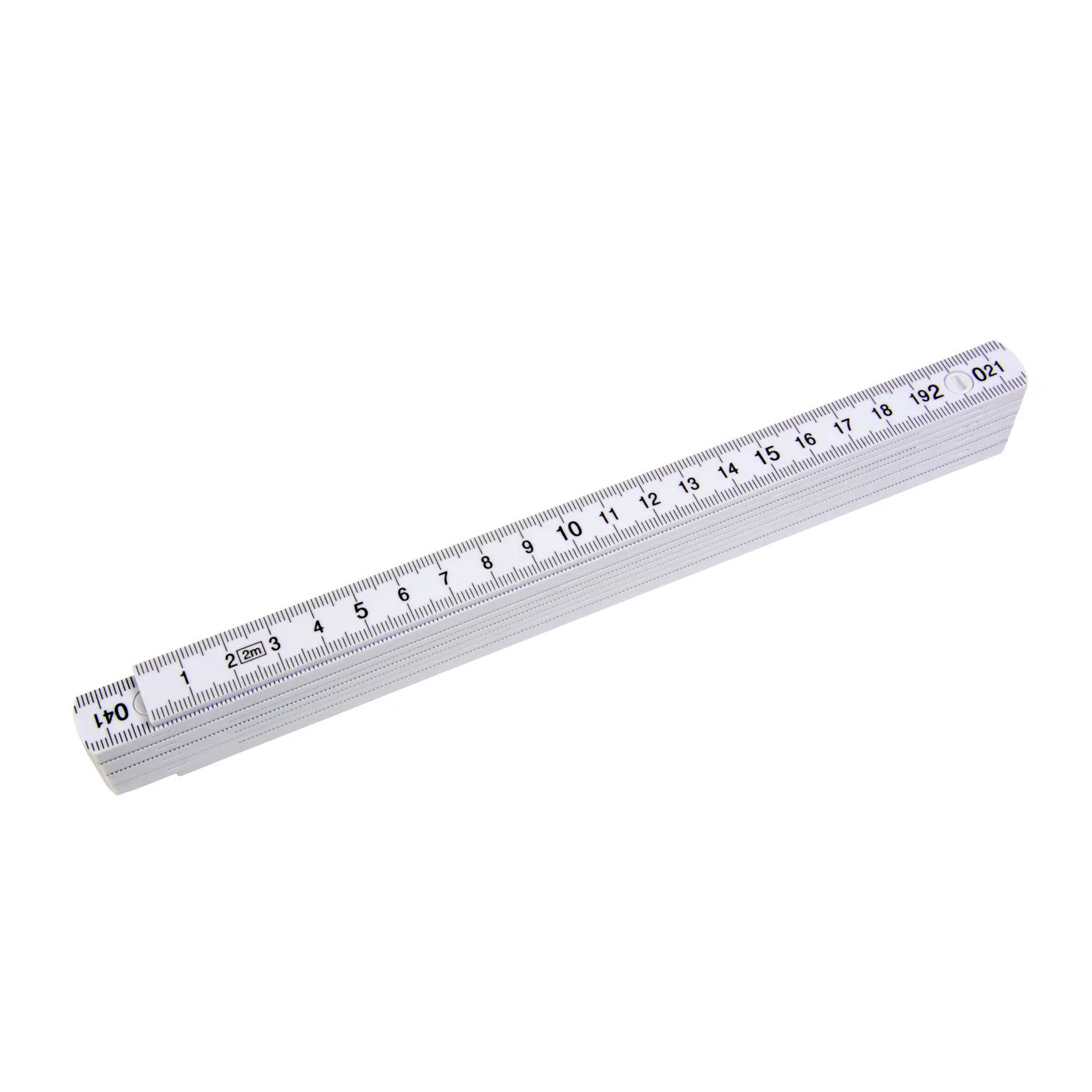 Skladací článkový meter z plastu (PS), 2 metre, 10 článkov