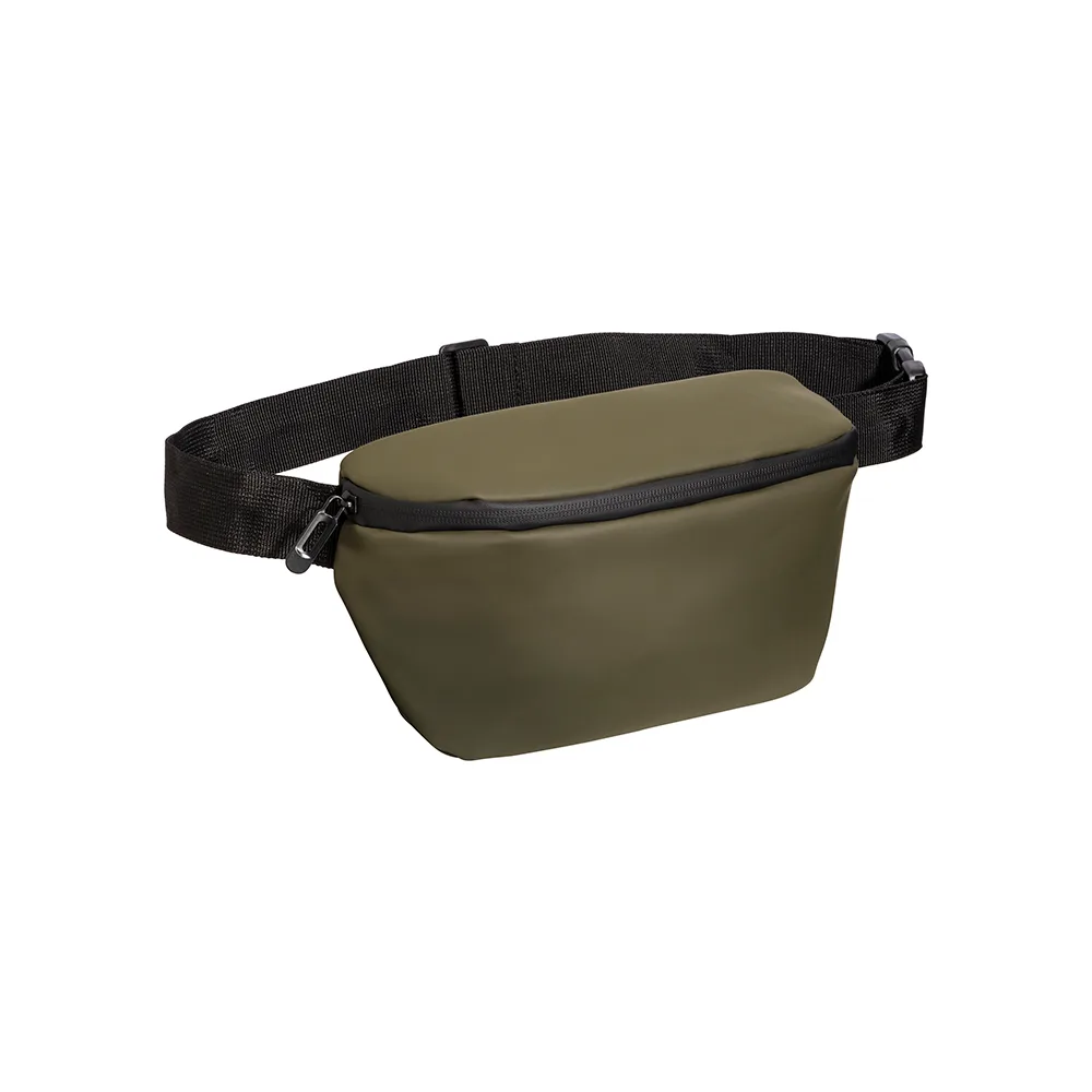 Brera Waist Bag – Ľadvinka z vodeodolného mäkkého PU s nastaviteľným pásom. Vodeodolný zips