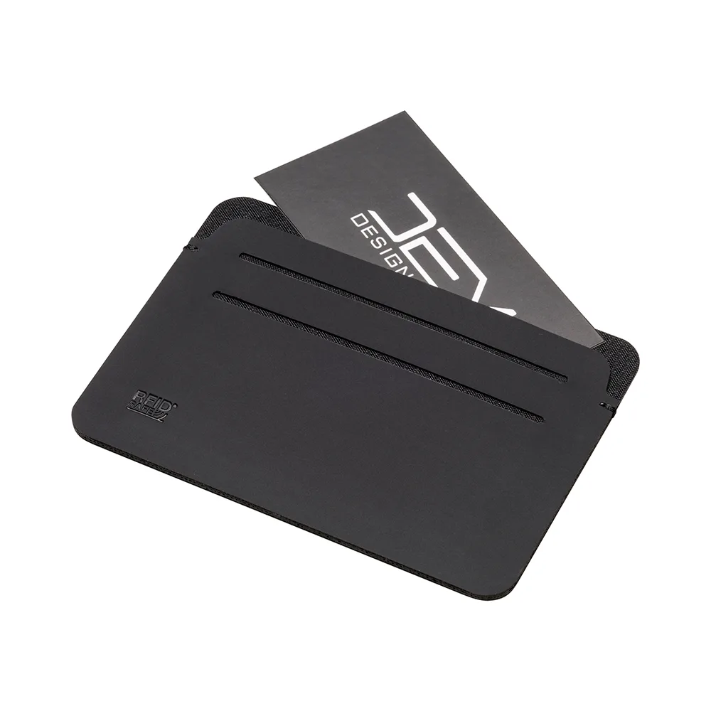 Brera Cards – Puzdro na karty s ochranou RFID z mäkkého PU. So šiestimi priehradkami na karty a logom RFID