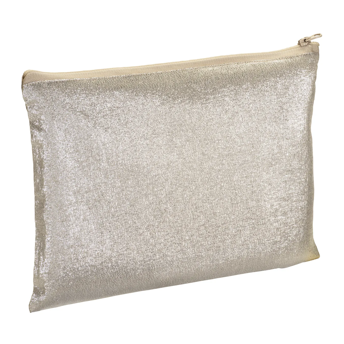 Kozmetická taštička z lesklého polycottonu 90 g/m2 na zips