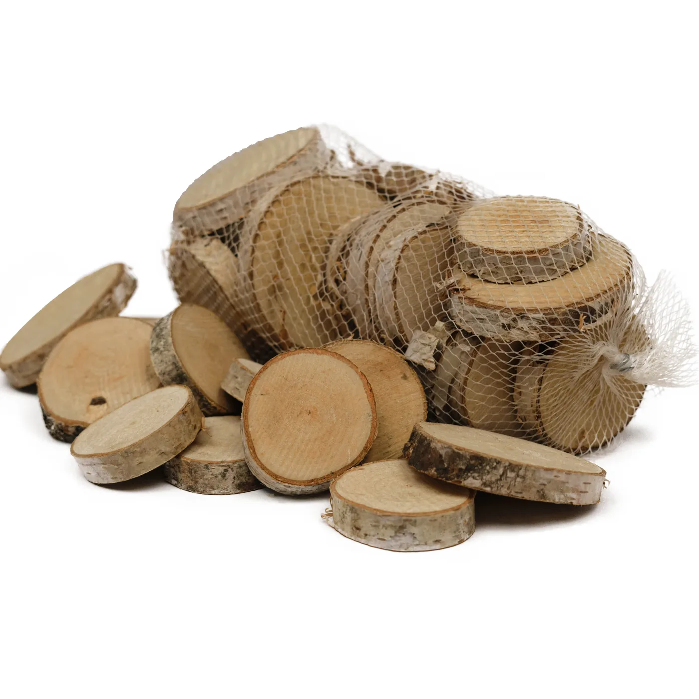 Plátky brezového dreva – 300 g – nebrúsené – hrúbka 1 cm