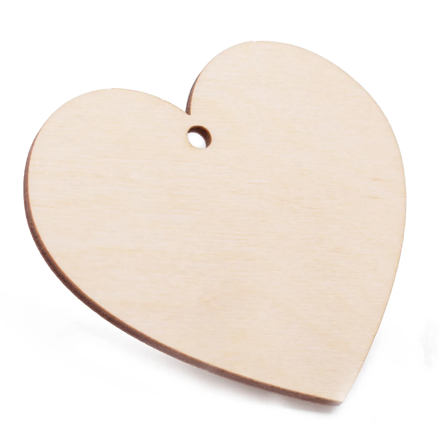 Závesná ozdoba srdce s dierkou – 7 x 8 cm