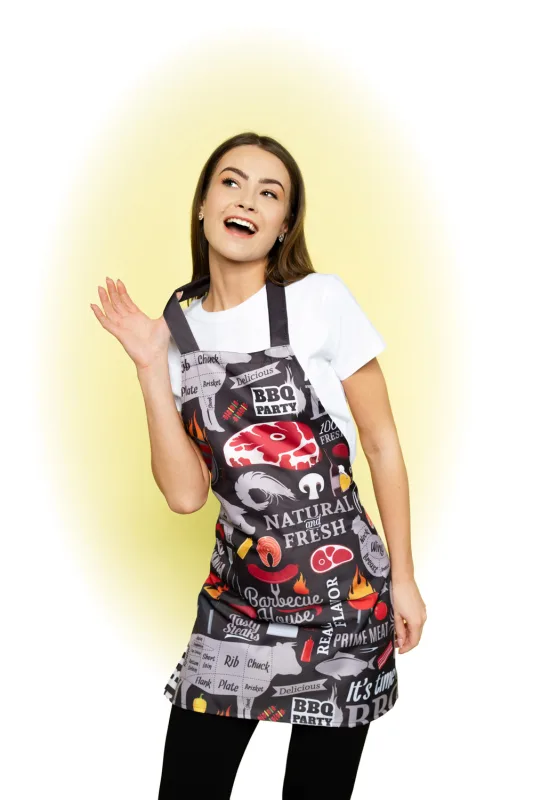 Kuchynská zástera s potlačou – Chef Safe