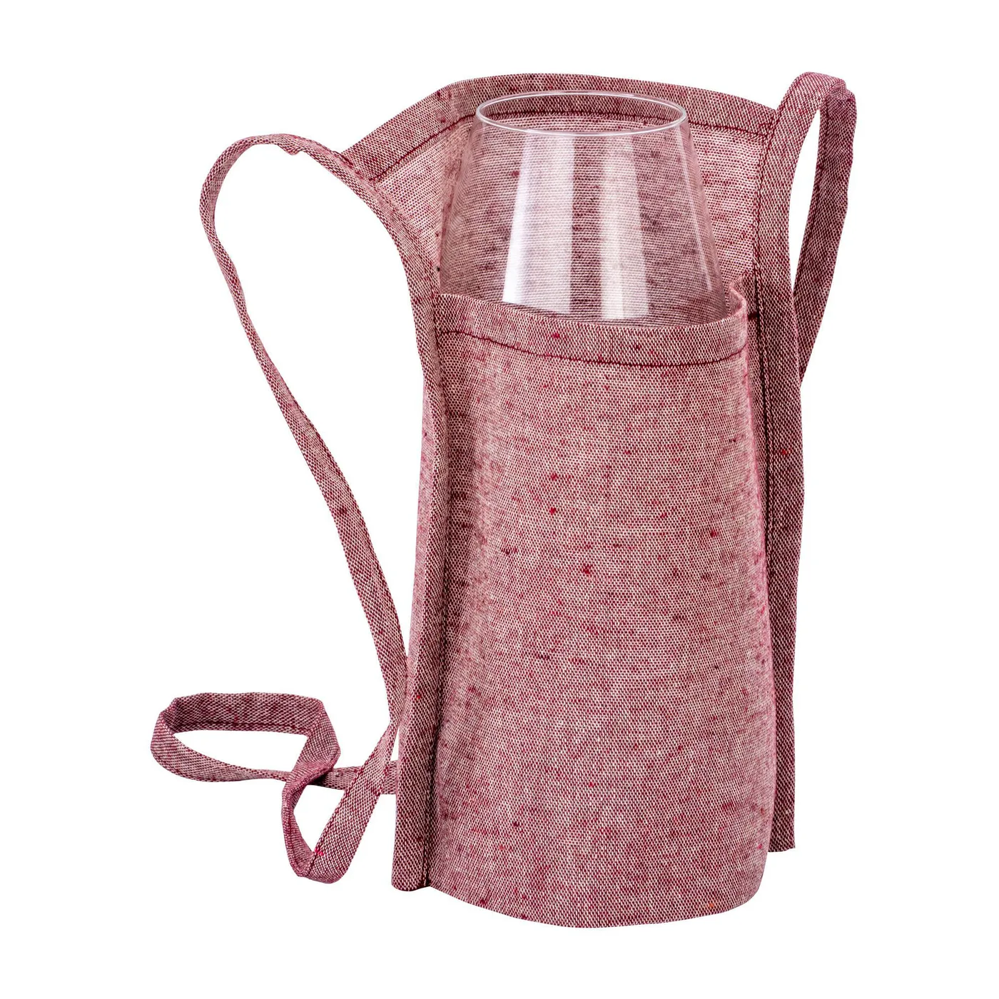 Chianti 150 – Držiak na degustačný pohár z recyklovanej bavlny 150 g/m2 so šnúrkou 90 cm