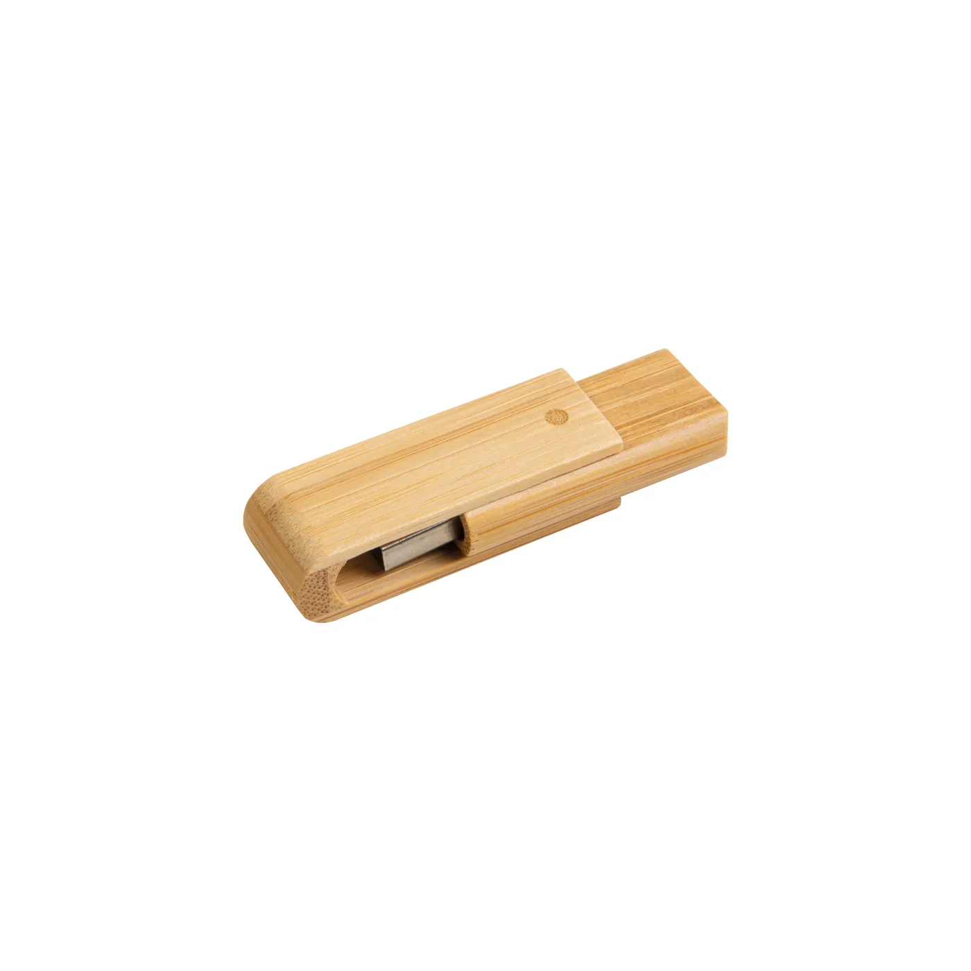 Otočný bambusový USB kľúč 8 GB. Nahratie dát na požiadanie, dodanie do 2 týždňov