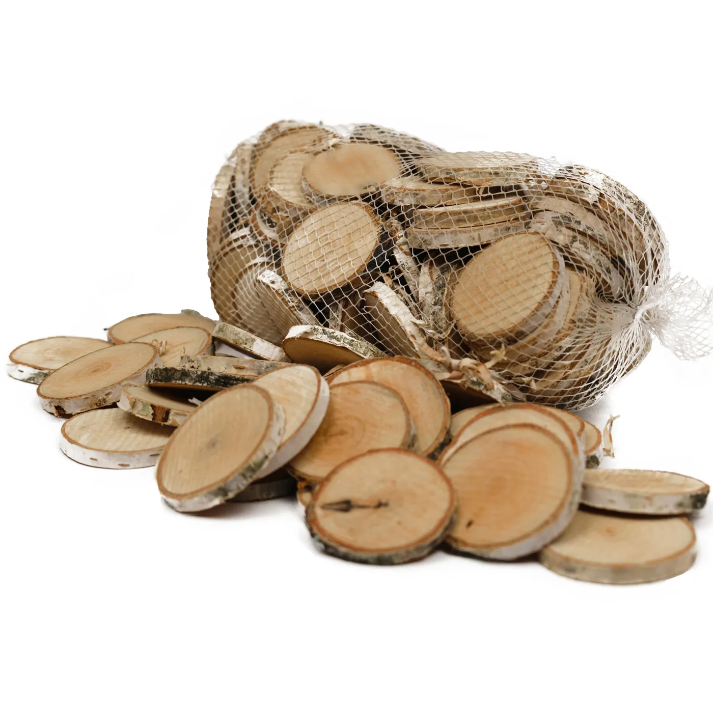Plátky brezového dreva – 300 g – nebrúsené – hrúbka 0,5 cm