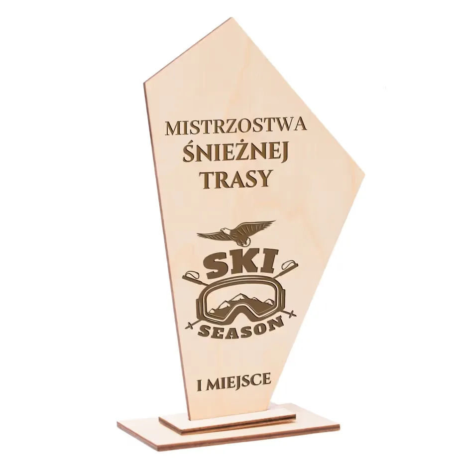 Eko soška z brezovej preglejky s jednostrannou gravúrou