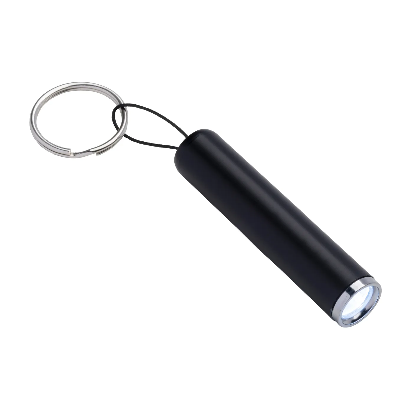 Mini plastová LED baterka na laserové gravírovanie s krúžkom na kľúče