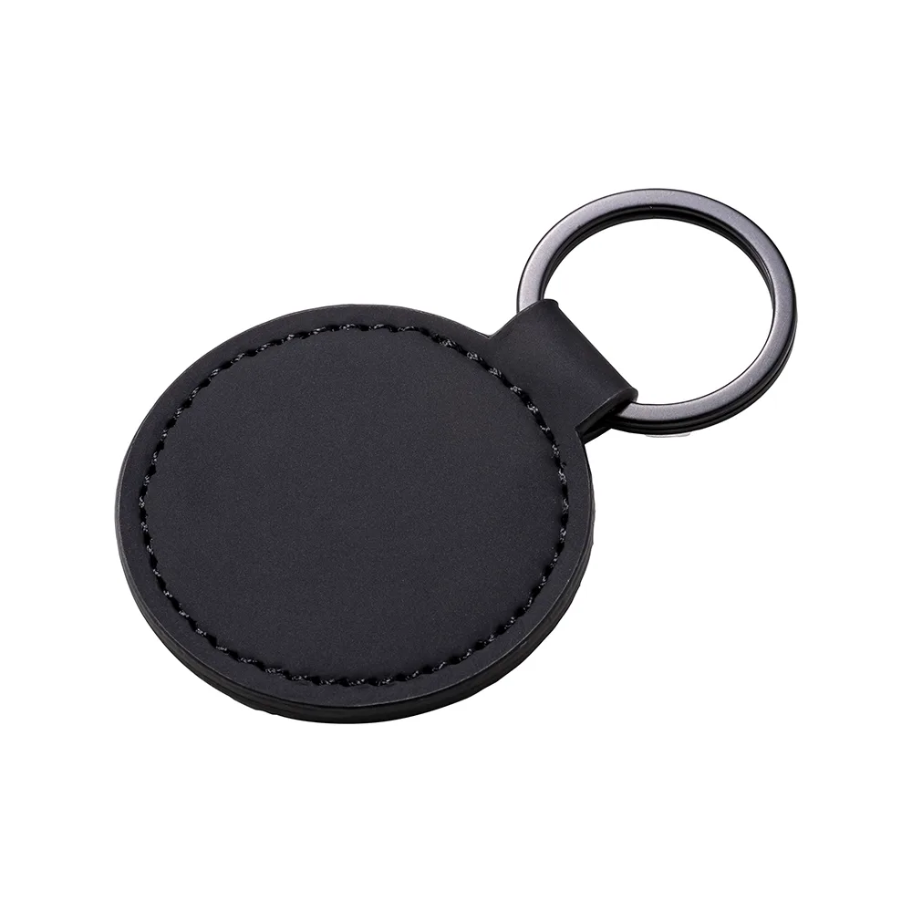 Brera Keys – Okrúhla kľúčenka z mäkkého PU. S kovovým krúžkom