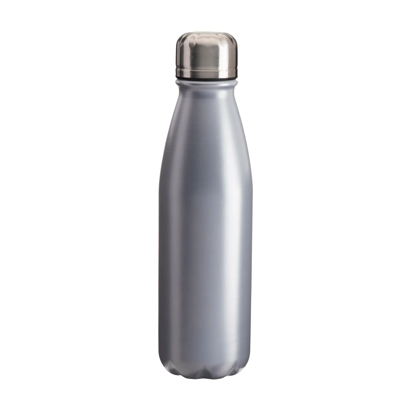 Hliníková športová fľaša s oceľovým viečkom, 500 ml