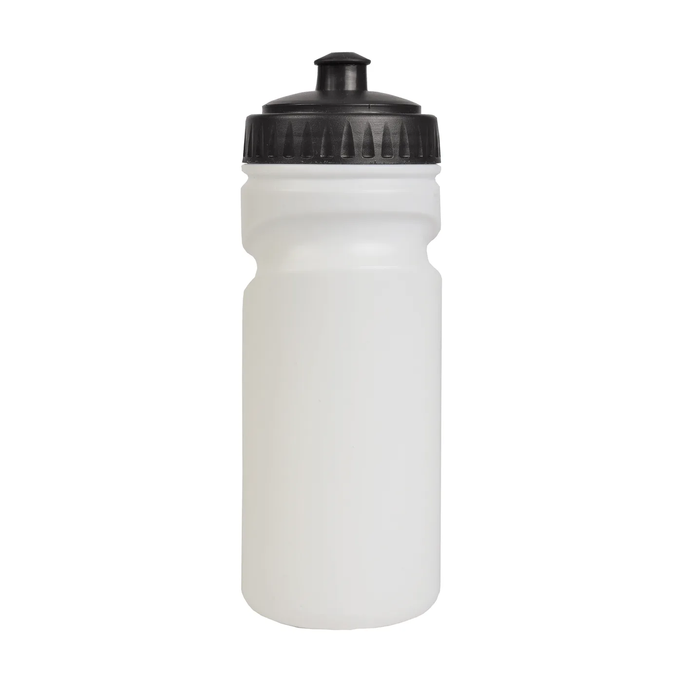 Plastová športová fľaša s farebným viečkom (500 ml)
