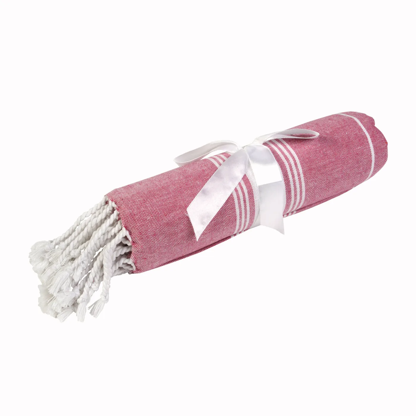 Plážová osuška/sarong fouta zo 100 % bavlny (182 g/m2) so strapcami, 90 x 170 cm