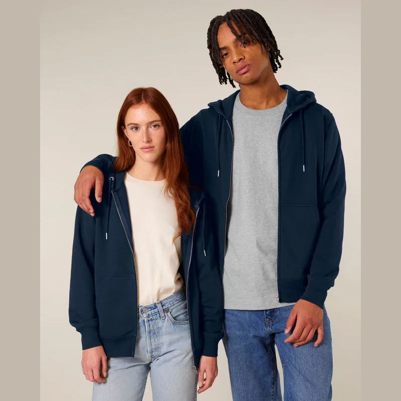 Connector 2.0 unisex medium fit mikina na zips s k
