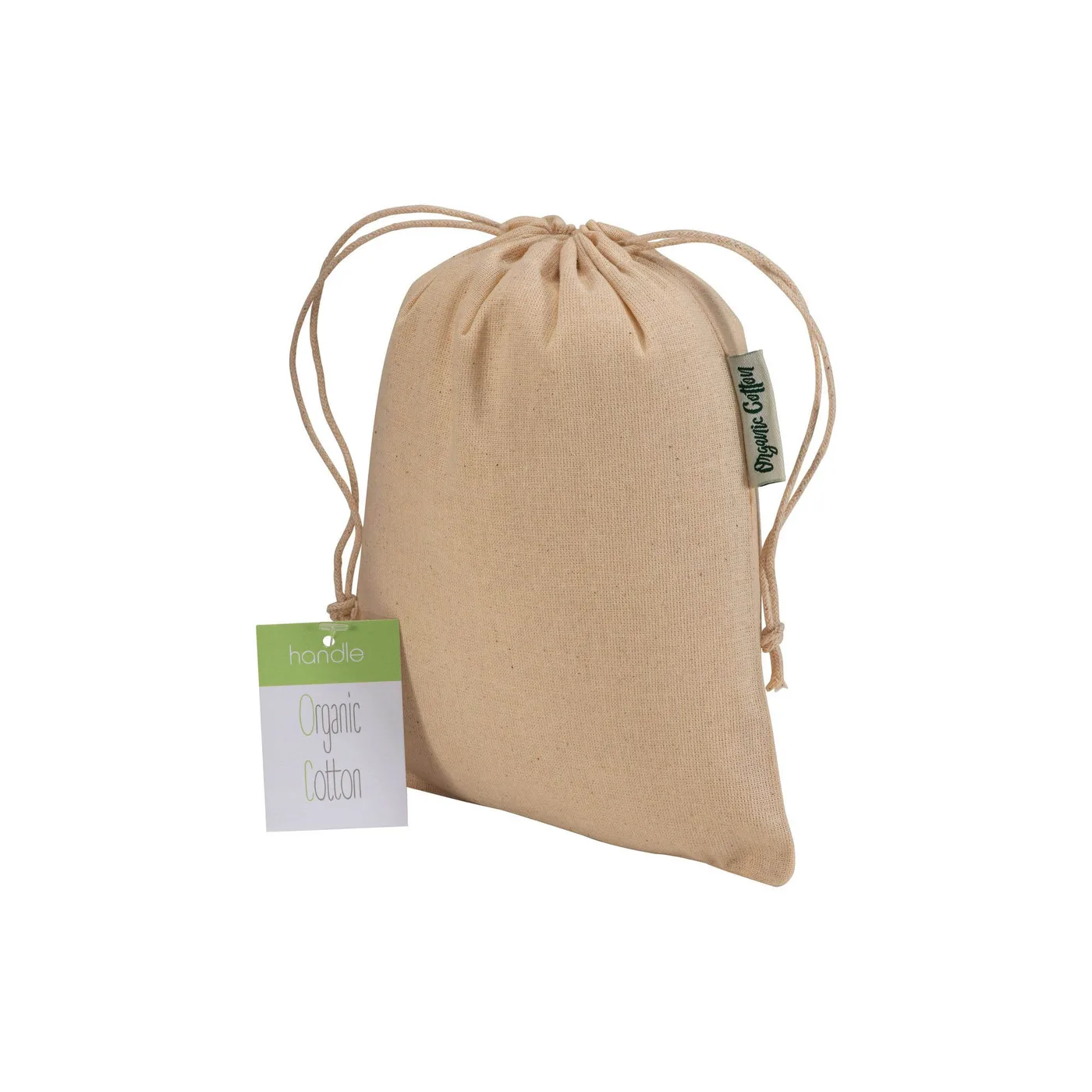 Recco s – Darčekové vrecko z biobavlny, 140 g/m2, 15 x 20 cm