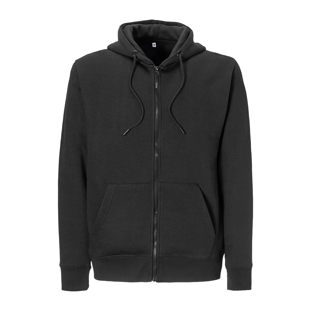 Unisex mikina s kapucňou na zips z biobavlny a recyklovaného polyesteru 280 g/m2