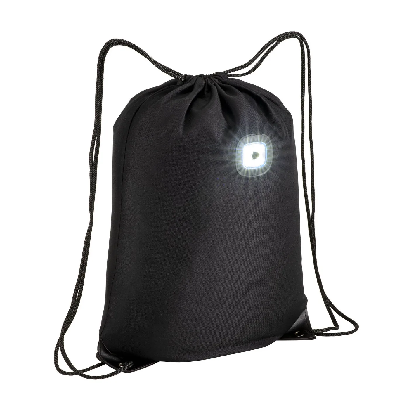 Bardonecchia – Batoh z polyesteru 300D s COB LED svetlom, spevnené rohy