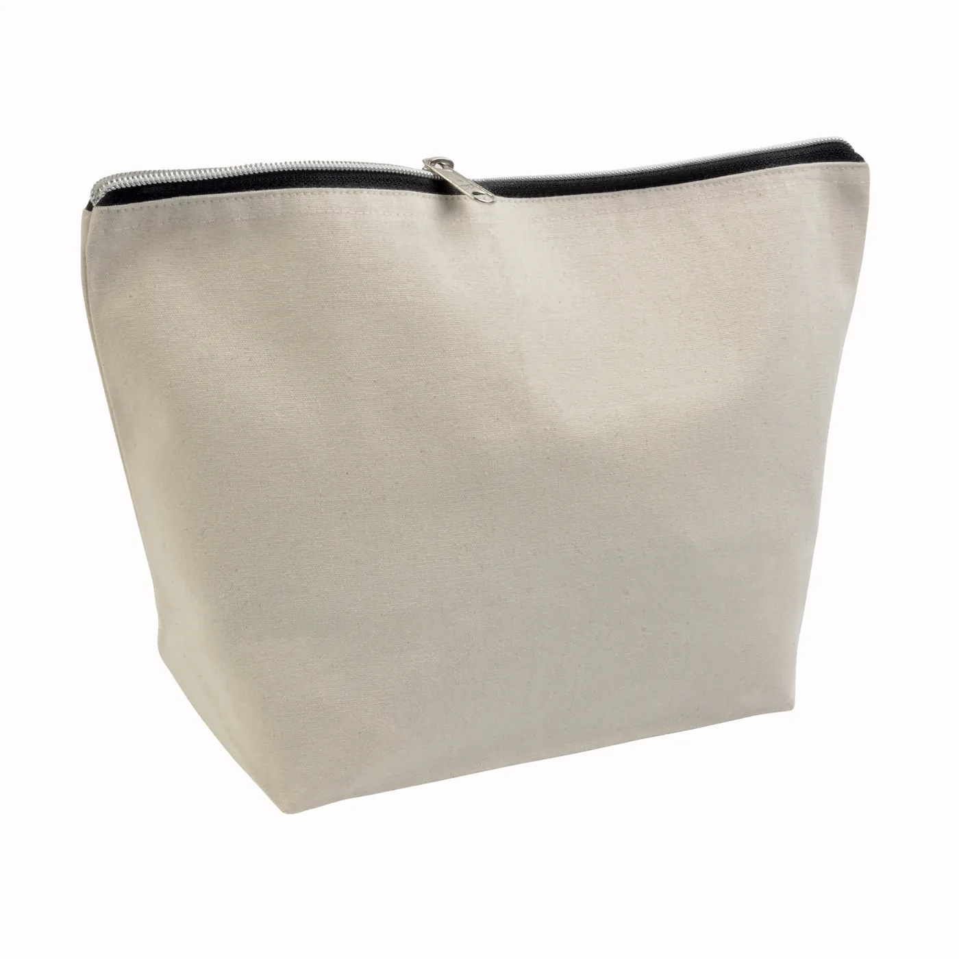 Kozmetická taštička z česanej bavlny 10 oz na zips