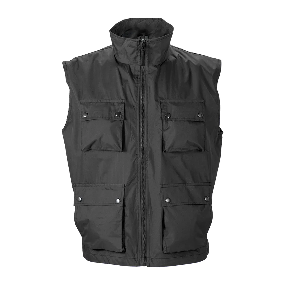 Polyesterová vesta s množstvom vreciek a vnútornou sieťovanou podšívkou pongee. Veľkosti: S/M/L/XL/XXL