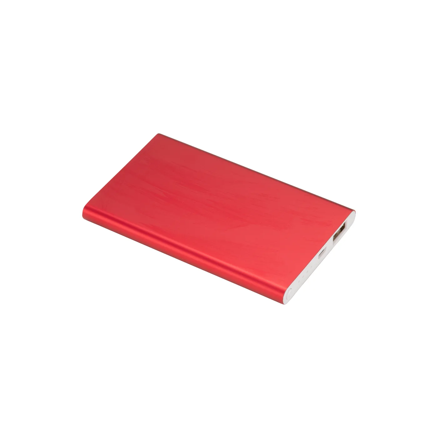 Hliníková powerbanka 4000 mAh. Max. výstup 5 V / 1000 mA, vstup 5 V / 1000 mA