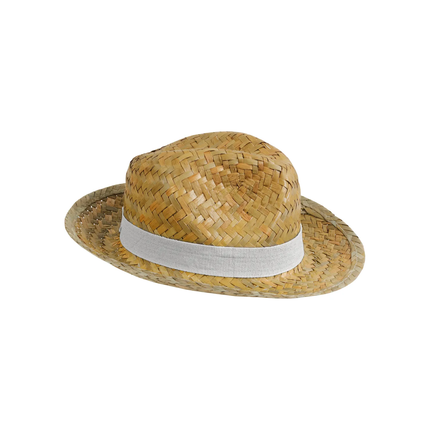 Slamený klobúk s 3 cm gumičkou na potlač